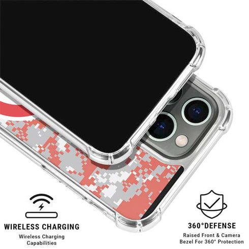 NBA Atlanta Hawks Digi Camo iPhone 16 Pro Clear Case